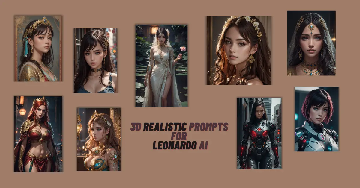 Best Leonardo AI Prompts, 3d Realistic Prompts , Text-to-Image Prompts for Leonardo AI, 